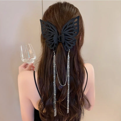Skorter | Tassel butterfly hair clip