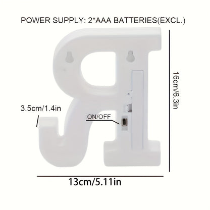 Skorter | AlphaGlow - LED Decorative Letter Light with Battery Operation