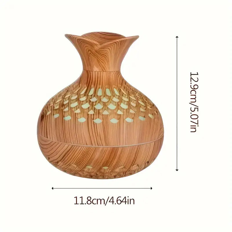 Skorter | Aromatherapy air humidifier with LED – Diffuser in wood look & night light