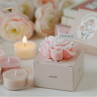Skorter | 1pc Carnation Scented Candle – Decorative Candle for Mother's Day, Valentine's Day and Christmas