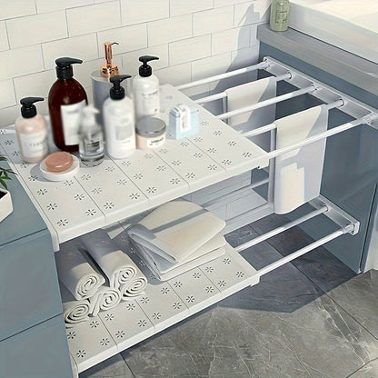 Skorter | FlexRack - Adjustable Wall-Mounted Storage Shelf with Retractable Technology