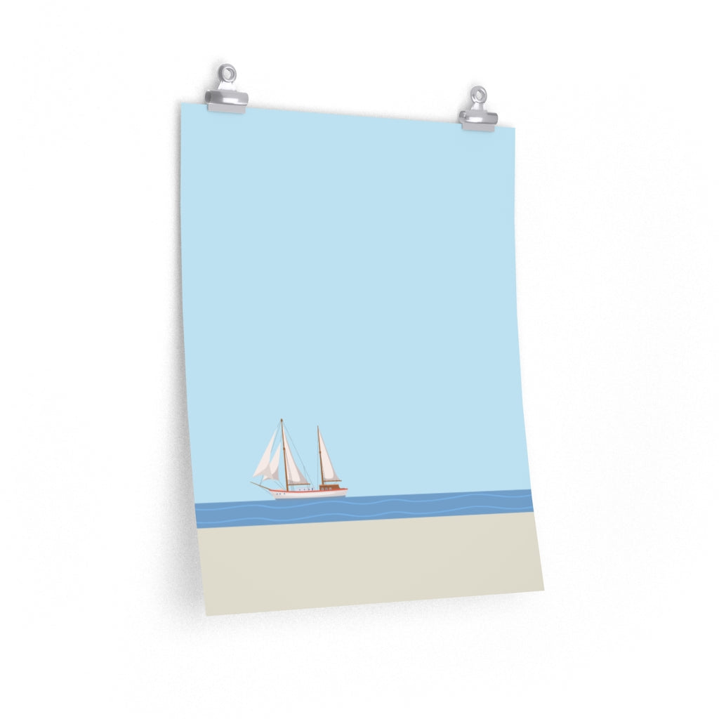 Skorter | Boat in the Ocean Poster