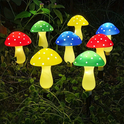 Skorter | SolarGlow - Solar Mushroom Garden Lamps with 8 Modes, Energy-Saving Decorative Outdoor Lighting