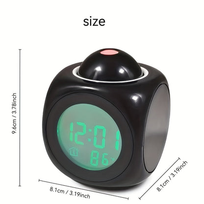 Skorter | ProClock - Projector Alarm Clock with Music Alarm and Dual Alarm