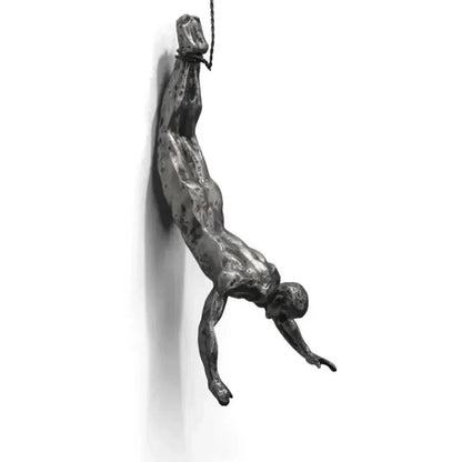 Skorter | Climbing Man Wall Sculpture Set – Modern Resin Art