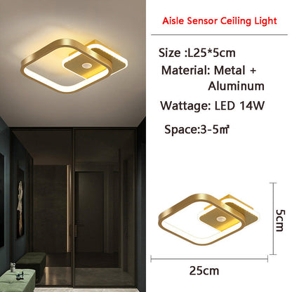 Skorter | MotionGlide PIR Motion Sensor LED Ceiling Light | Smart Lighting | Energy Efficient | Perfect for Hallway & Bathroom