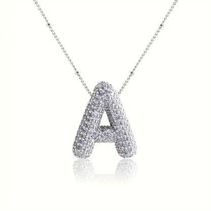 Skorter | Alphabet-Diamond-Pendant-Necklace
