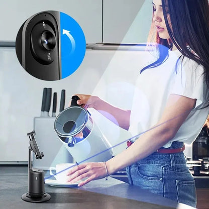 Skorter | 360 AI Smart Gimbal Auto Face Recognition Phone Holder with Live Stabilizer & Tripod