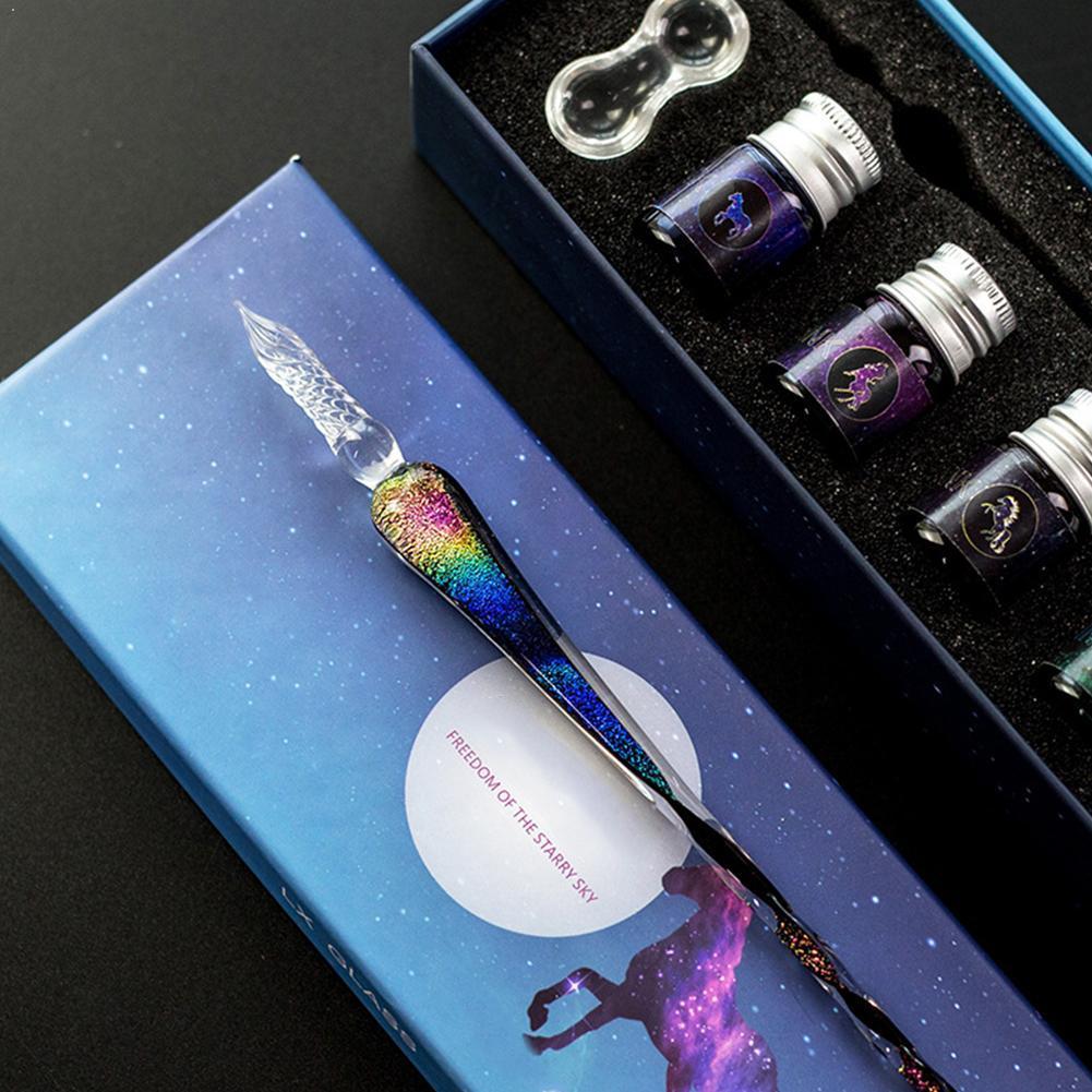 Skorter | Calligraphy Glass Dip Pen Ink Set