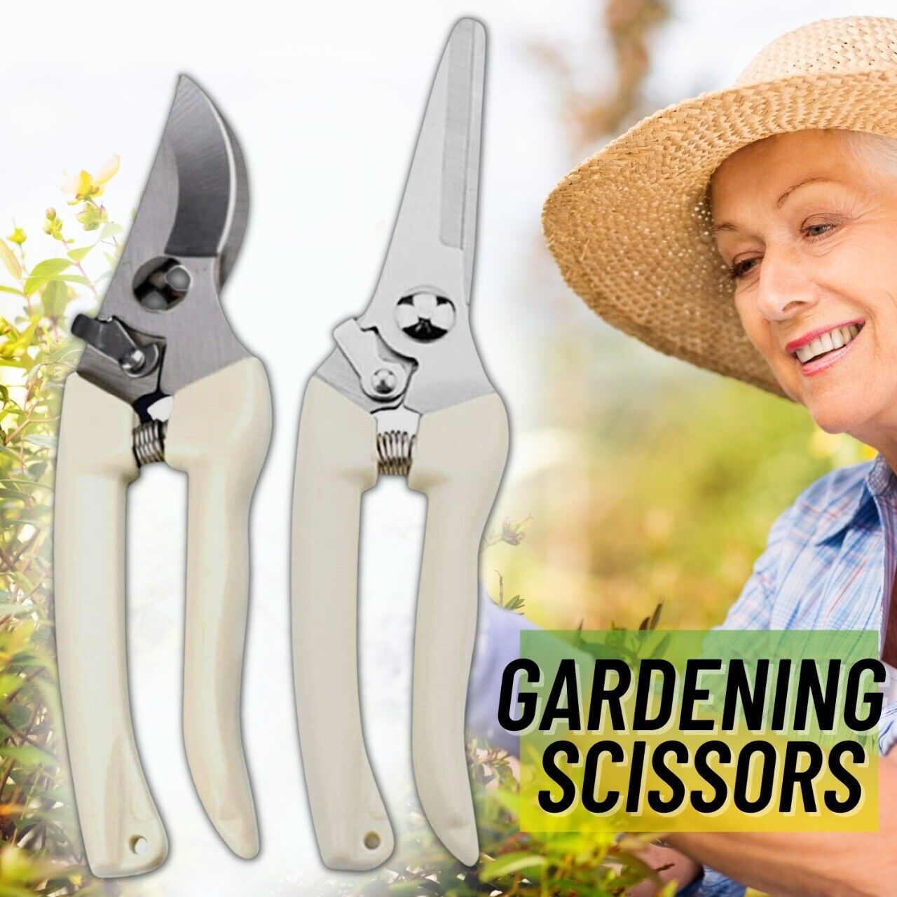 Skorter | 2-pack Pruning Shears Cutter Home Garden Plant Shears Branch Garden Pruner