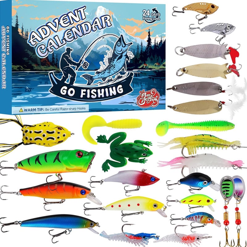 Skorter | 24 Days Christmas Countdown Fish Tackle Set
