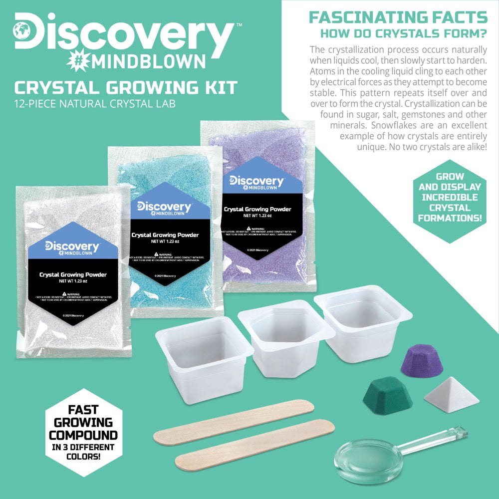 Skørter | Discovery™ #Mindblown 12-piece Natural Crystal Growth Science Kit, for Kids & Teens