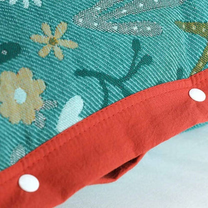 Skorter | Coral Floral Cotton Pillow Sham – Breathable & Reversible