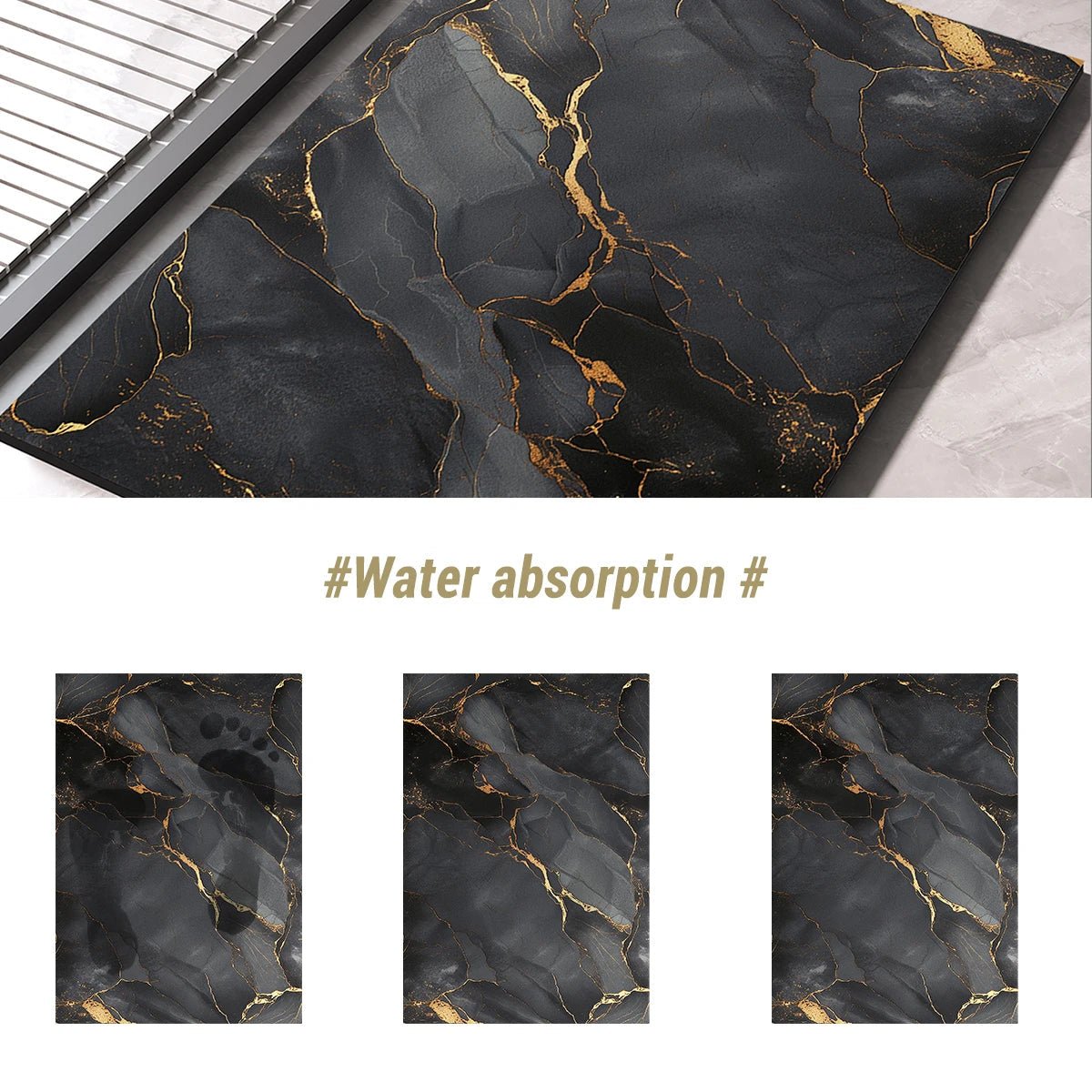 Skorter | AbsorbaMat – Quick-Drying Non-Slip Bath Mat for Safe & Comfortable Steps