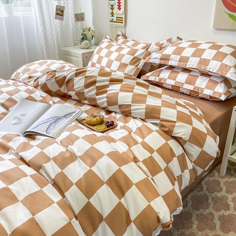 Skorter | Abstract Chessboard Single Bed Linen Set