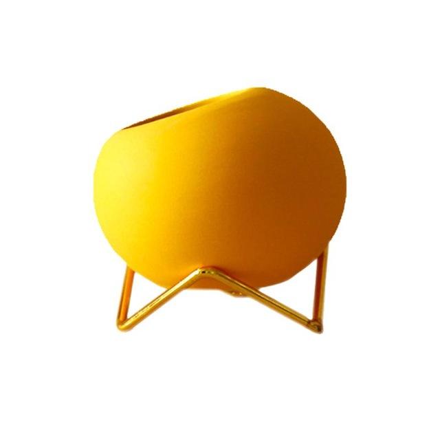 Skorter | Abstract Colors Ceramic Flower Pots with Stand