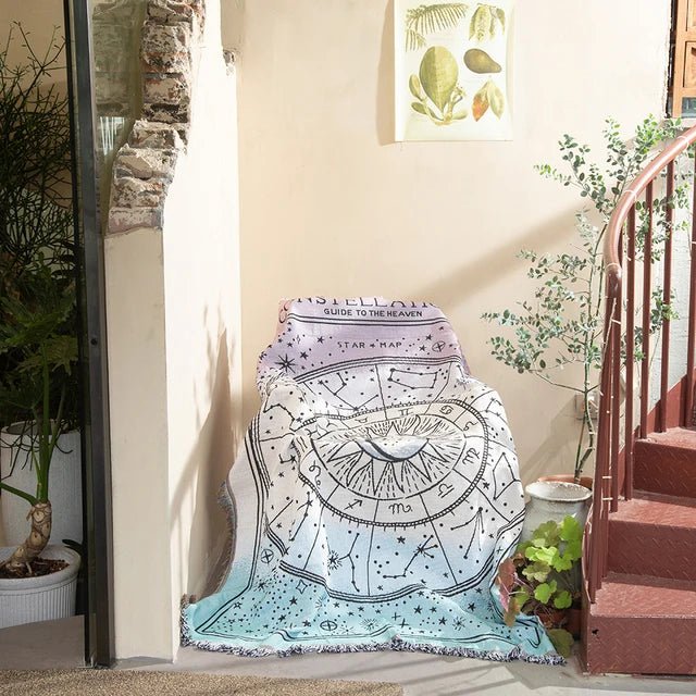 Skorter | Abstract Woven Wall Tapestry Throw Blanket