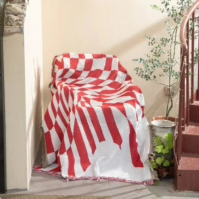 Skorter | Abstract Woven Wall Tapestry Throw Blanket