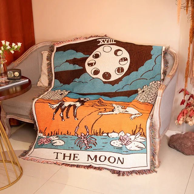 Skorter | Abstract Woven Wall Tapestry Throw Blanket