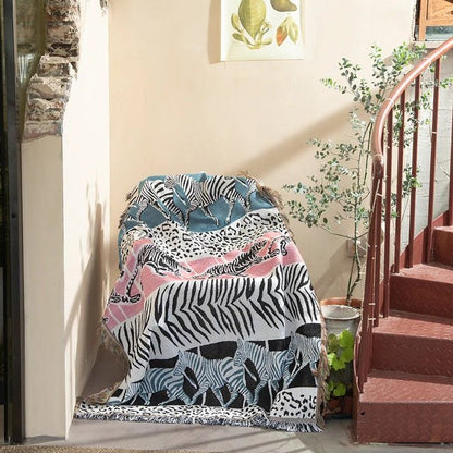 Skorter | Abstract Woven Wall Tapestry Throw Blanket