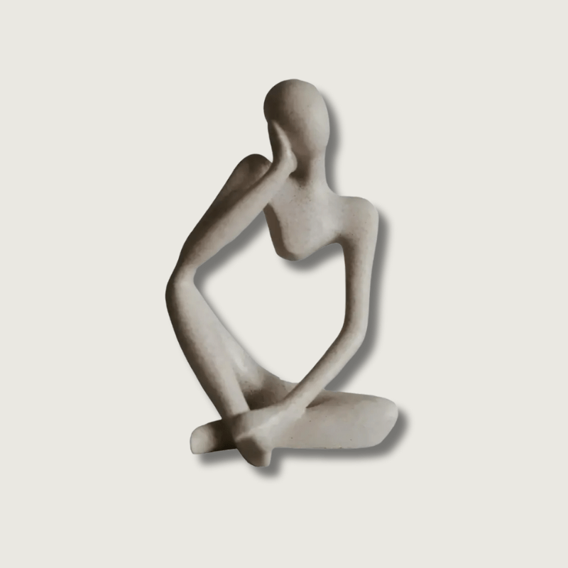 Skorter | Abstract Thinker Resin Sculpture – Home Decor