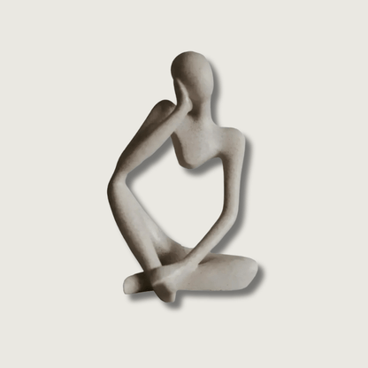 Skorter | Abstract Thinker Resin Sculpture – Home Decor