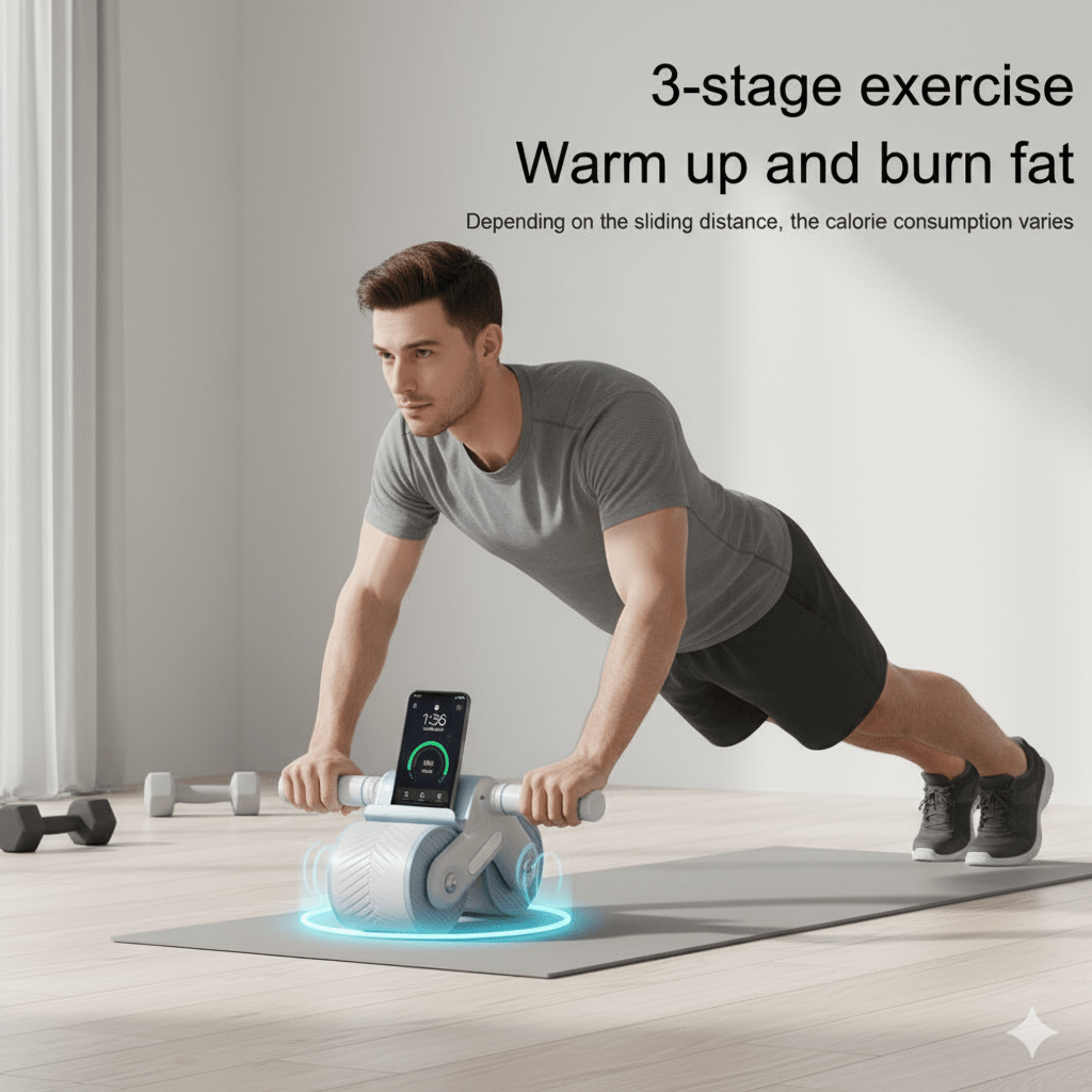 Skorter | ABTRAIN PRO – Automatic Roller with Auto Roll-Back for Core Training