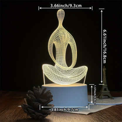 Skorter | ZenLight - 3D Yoga Night Lamp with USB Connection