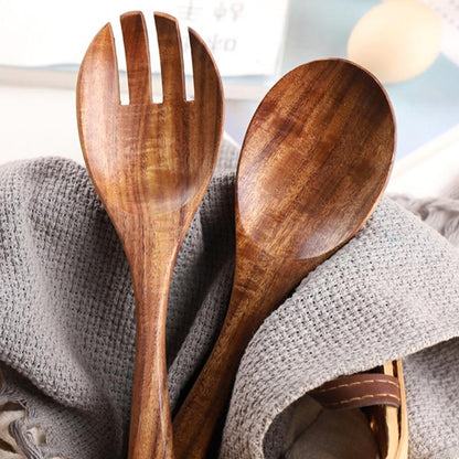 Skorter | Acacia Wood Salad Set - Handmade - Sustainable - Perfect For Every Kitchen