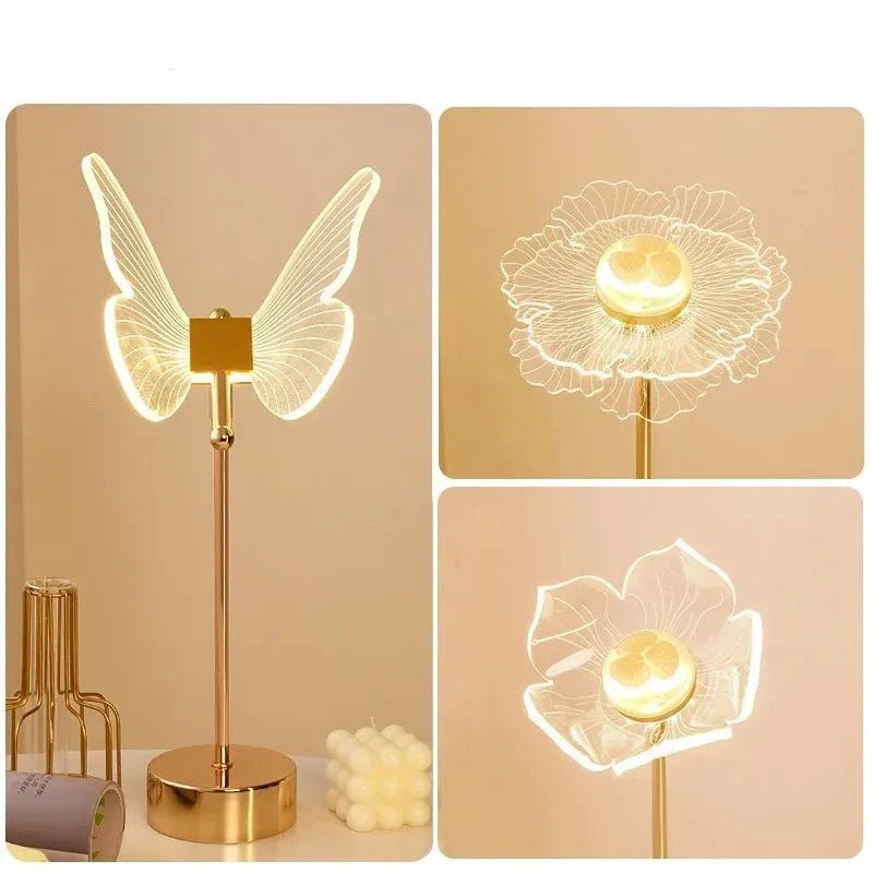 Acrylic Butterfly LED Table Lamp - SKØRTER