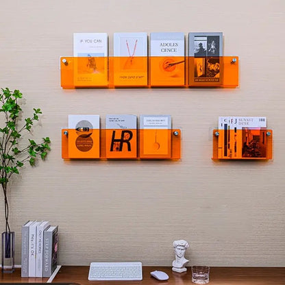 Skorter | Acrylic Wall-mounted 'Floating' Magazine Holder