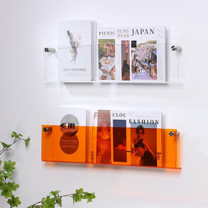 Skorter | Acrylic Wall-mounted 'Floating' Magazine Holder