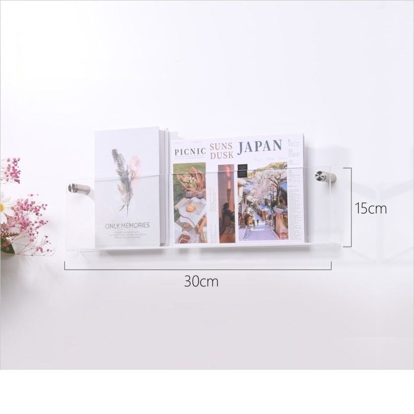 Skorter | Acrylic Wall-mounted 'Floating' Magazine Holder