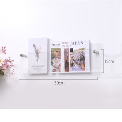 Skorter | Acrylic Wall-mounted 'Floating' Magazine Holder