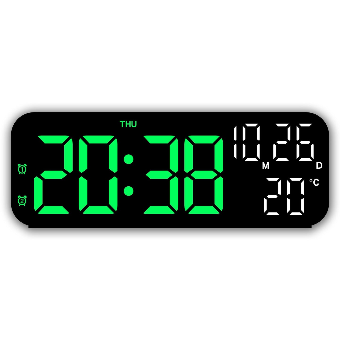 Skorter | DeskTime - Digital USB Desk Clock with Date and Temperature Display