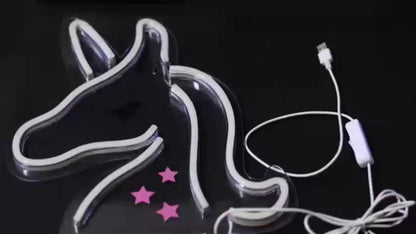 Skorter | NeonMagic - Pink Mythical Creature LED Wall Lamp