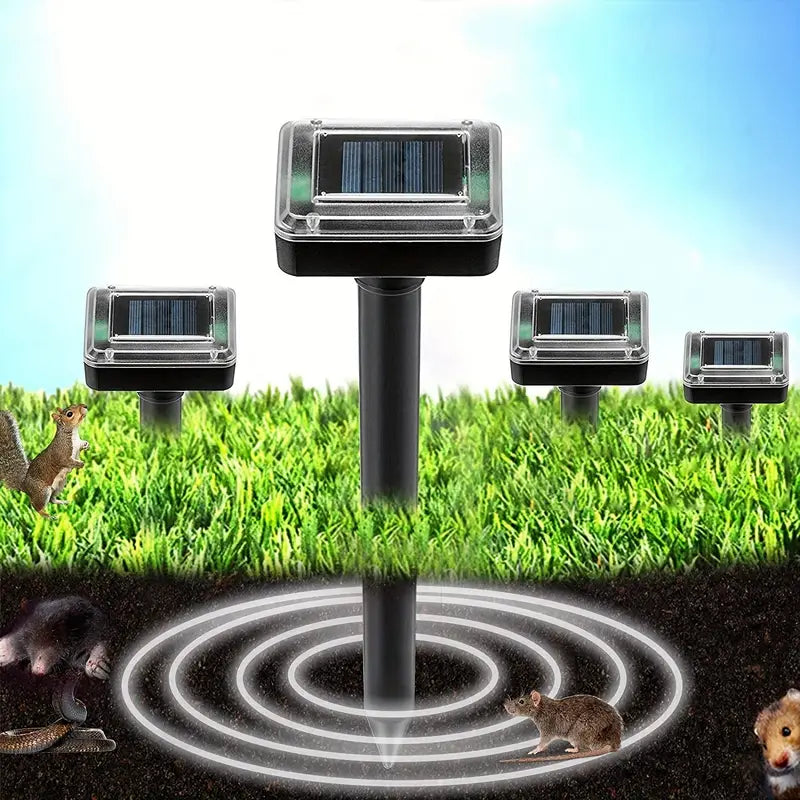 Skorter | Solar-powered snake and pest deterrent – Ultrasonic device for the garden