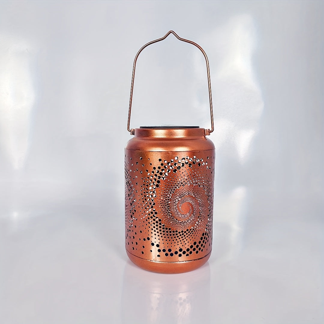 Skorter | SolarLantern - Hanging Solar Lamps for Outdoors, Hollow Metal LED Lamps