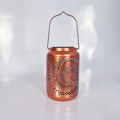 Skorter | SolarLantern - Hanging Solar Lamps for Outdoors, Hollow Metal LED Lamps