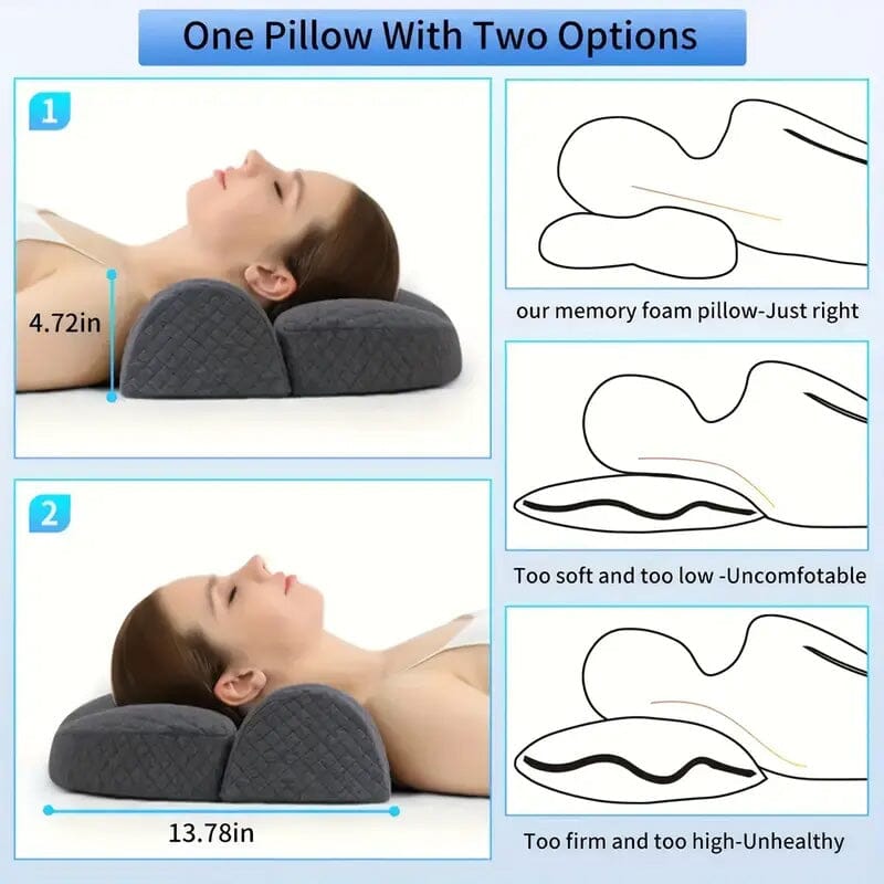 Skorter | Adjustable Memory Foam Neck Pillow for Shoulder and Cervical Relaxation