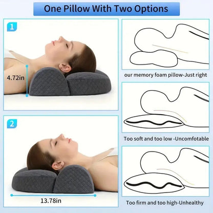 Skorter | Adjustable Memory Foam Neck Pillow for Shoulder and Cervical Relaxation