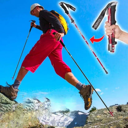 Skorter | Adjustable Trekking Poles - Folding Telescopic Rod