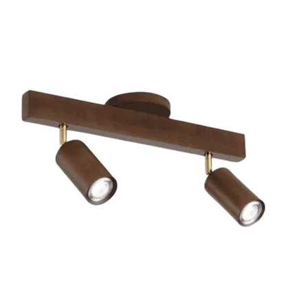 Skorter | EcoLux Adjustable Wooden Ceiling Spotlight with LED Bulb Included