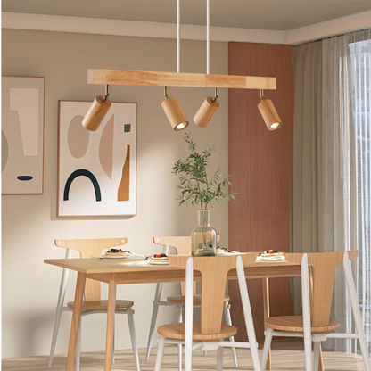 Skorter | EcoLux Adjustable Wooden Ceiling Spotlight with LED Bulb Included