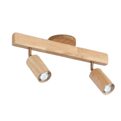 Skorter | EcoLux Adjustable Wooden Ceiling Spotlight with LED Bulb Included