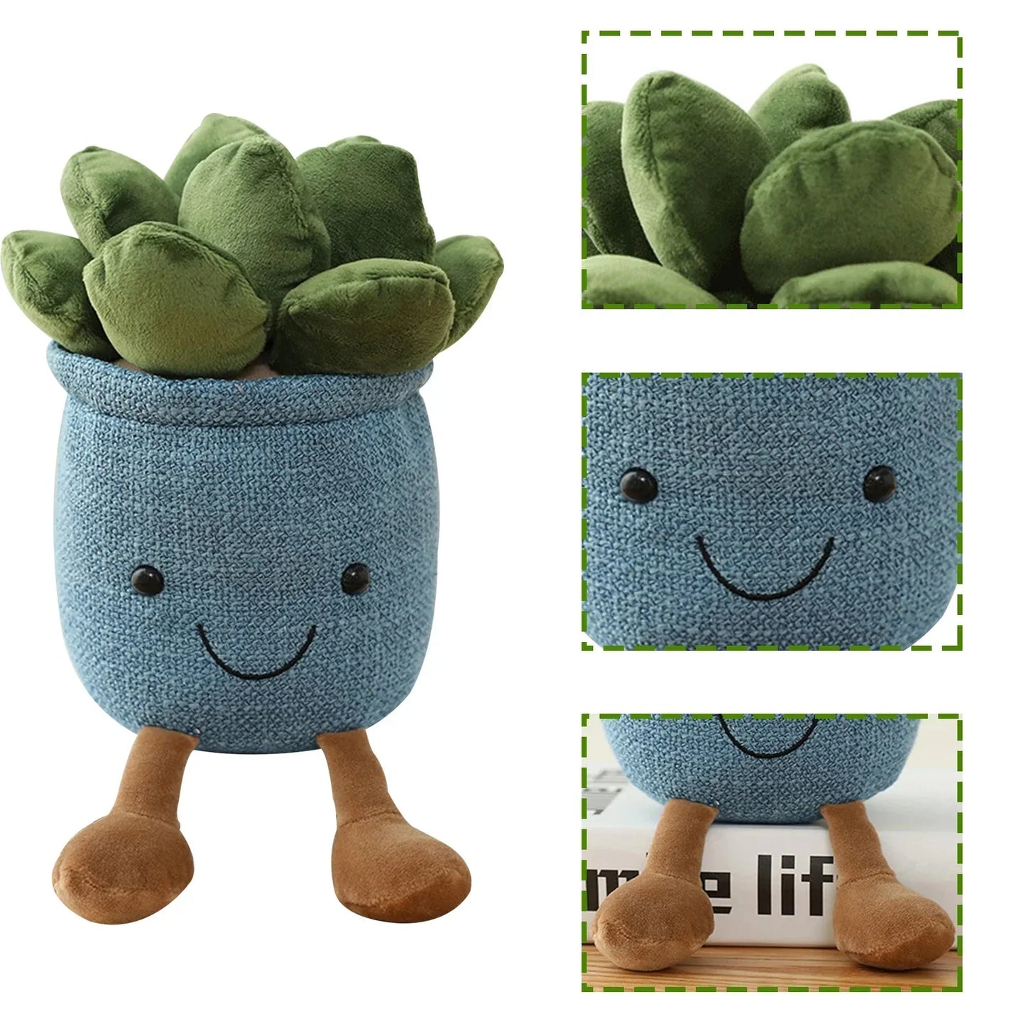 Skorter | Adorable Succulent Plush Cushion: Soft, Cuddly Plant Decoration