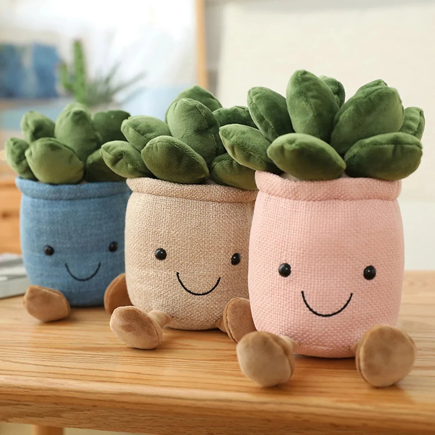 Skorter | Adorable Succulent Plush Cushion: Soft, Cuddly Plant Decoration