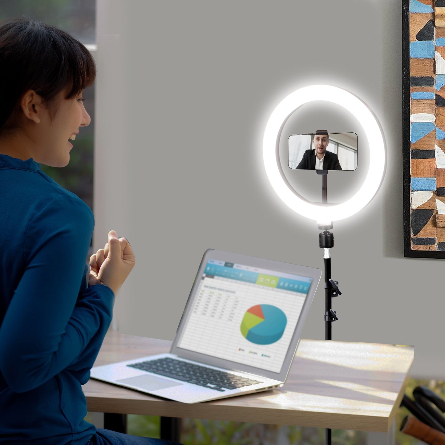 Skorter | Aduro U-Stream Home Streaming Studio with 10" Ring Light and Stand