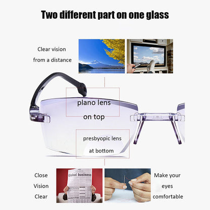 Skorter | Advanced Anti-Blue Light Multifocal Reading Glasses - SapphireView