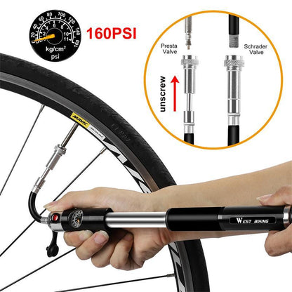 Skorter | Bike Pump - Mini Bike Pump - Hand Bike Pump